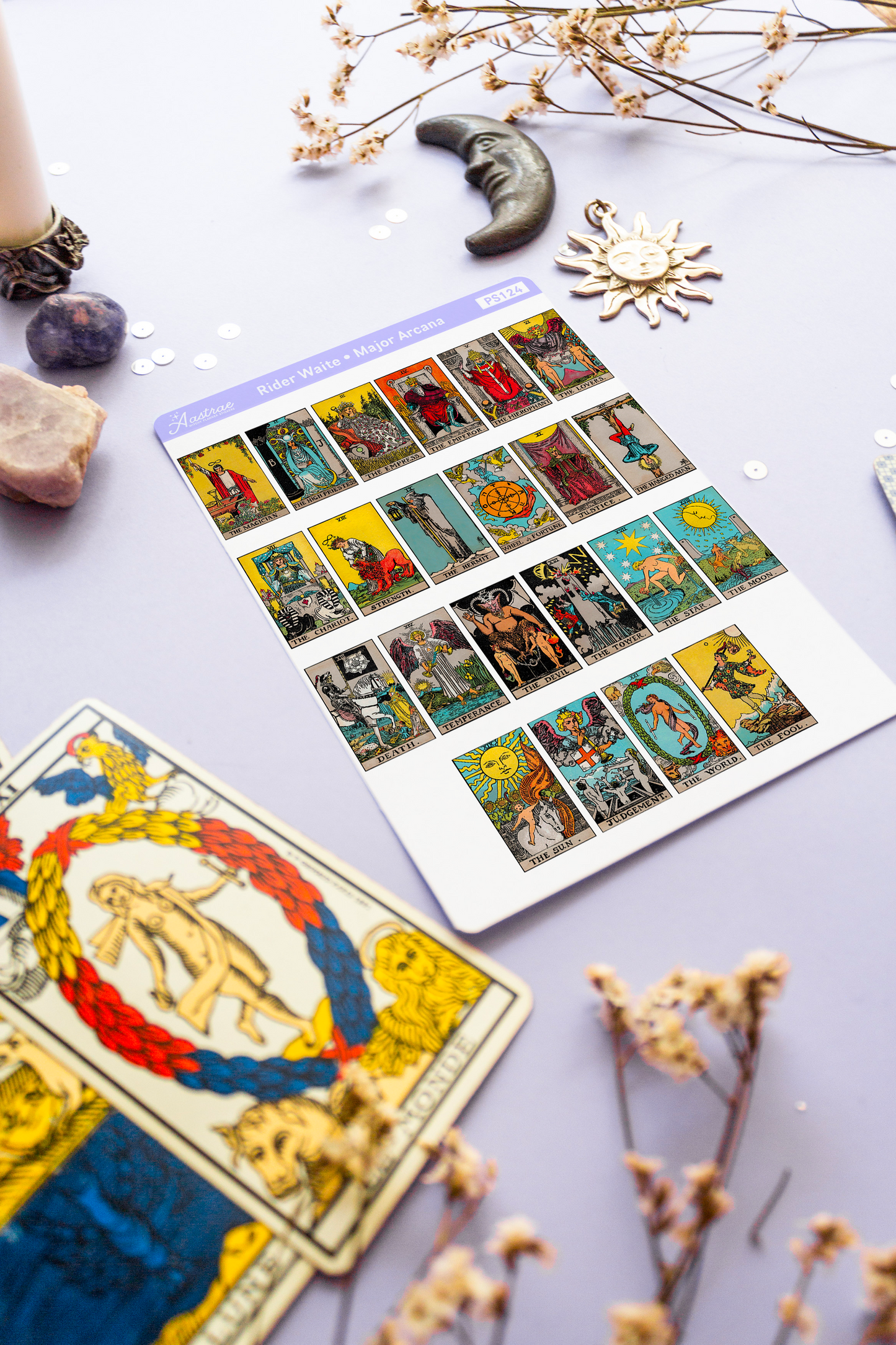 Rider Waite Major Arcana Stickers for Journaling