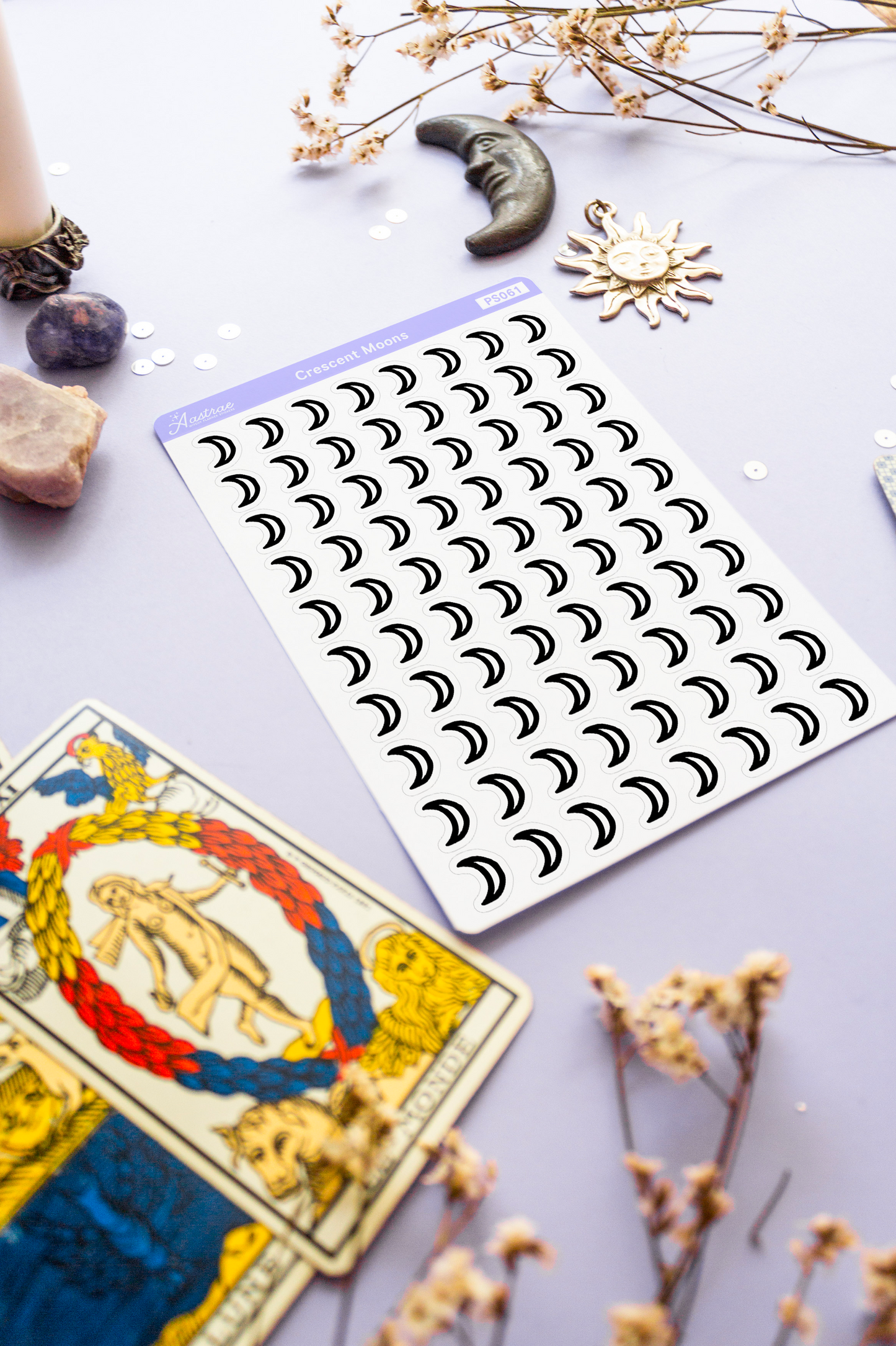 Crescent Moon Icons Stickers