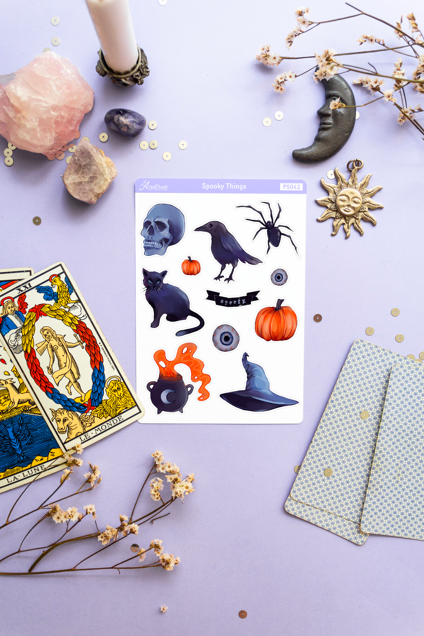 Spooky Halloween Planner Stickers