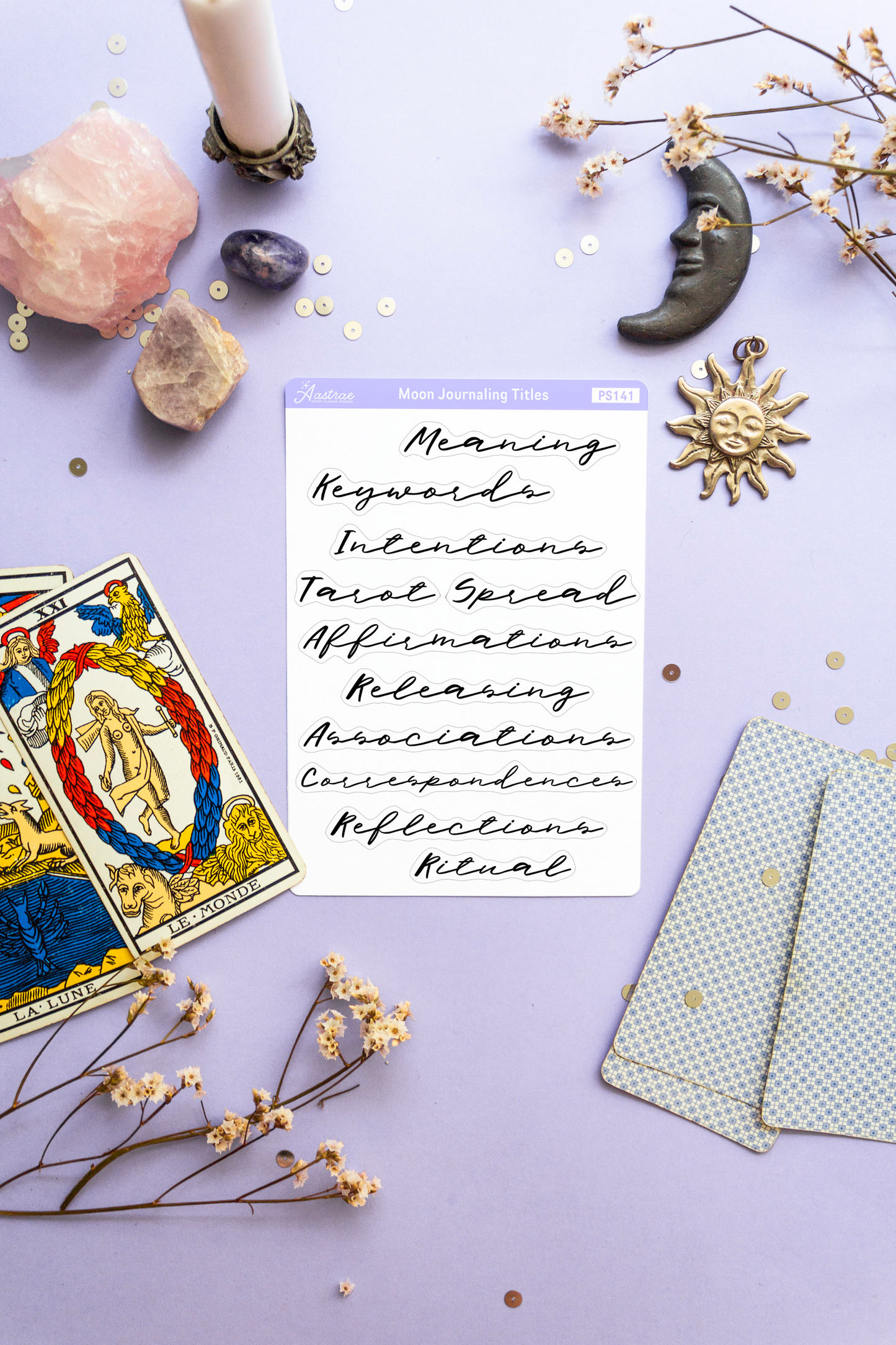 Moon Journaling Topic Labels