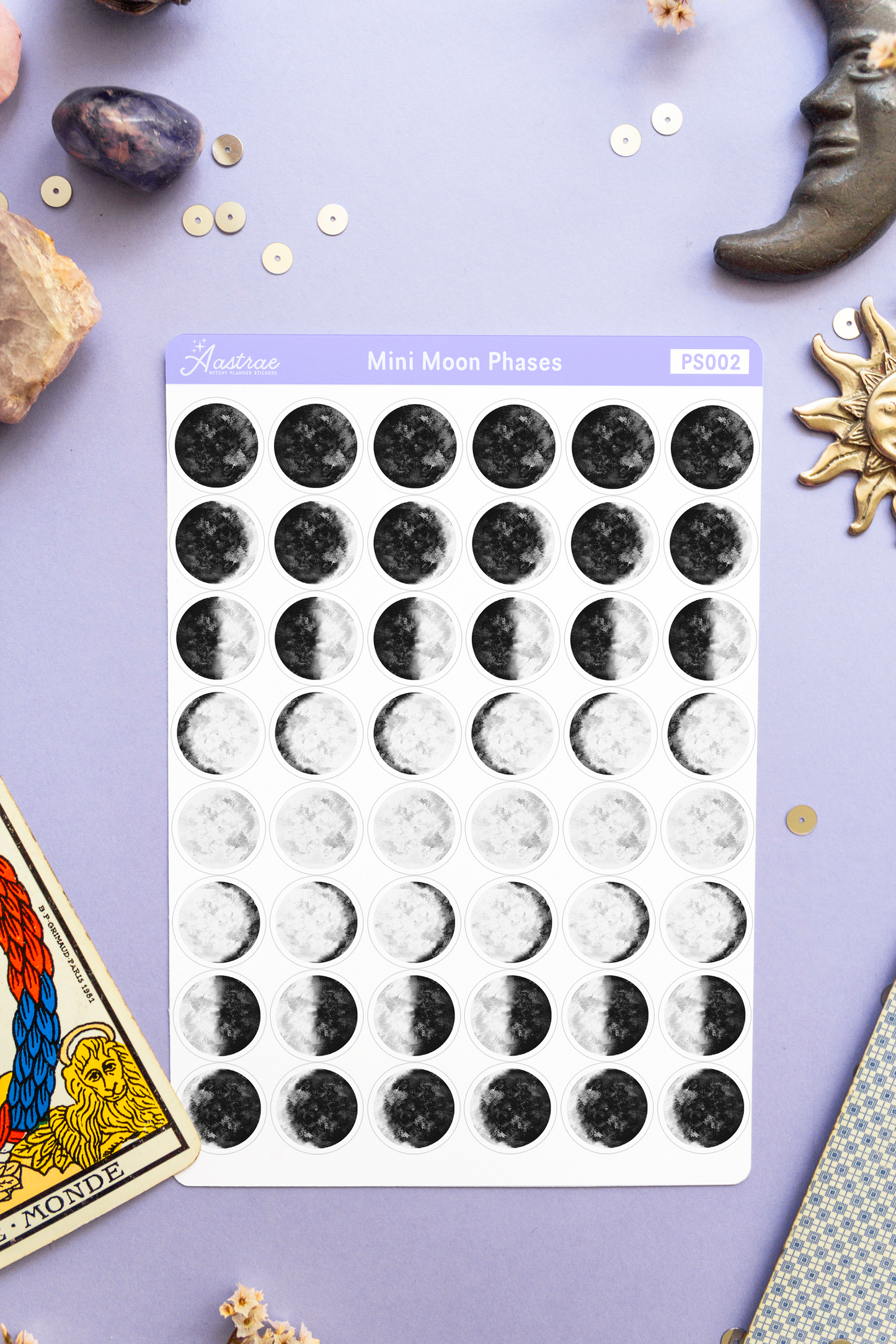 Mini Moon Phases Planner Stickers