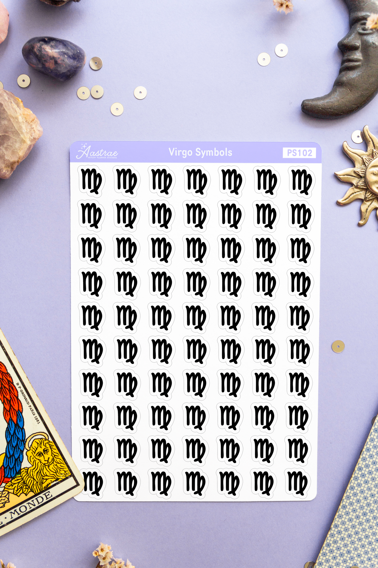 Astrology Virgo Symbol Stickers