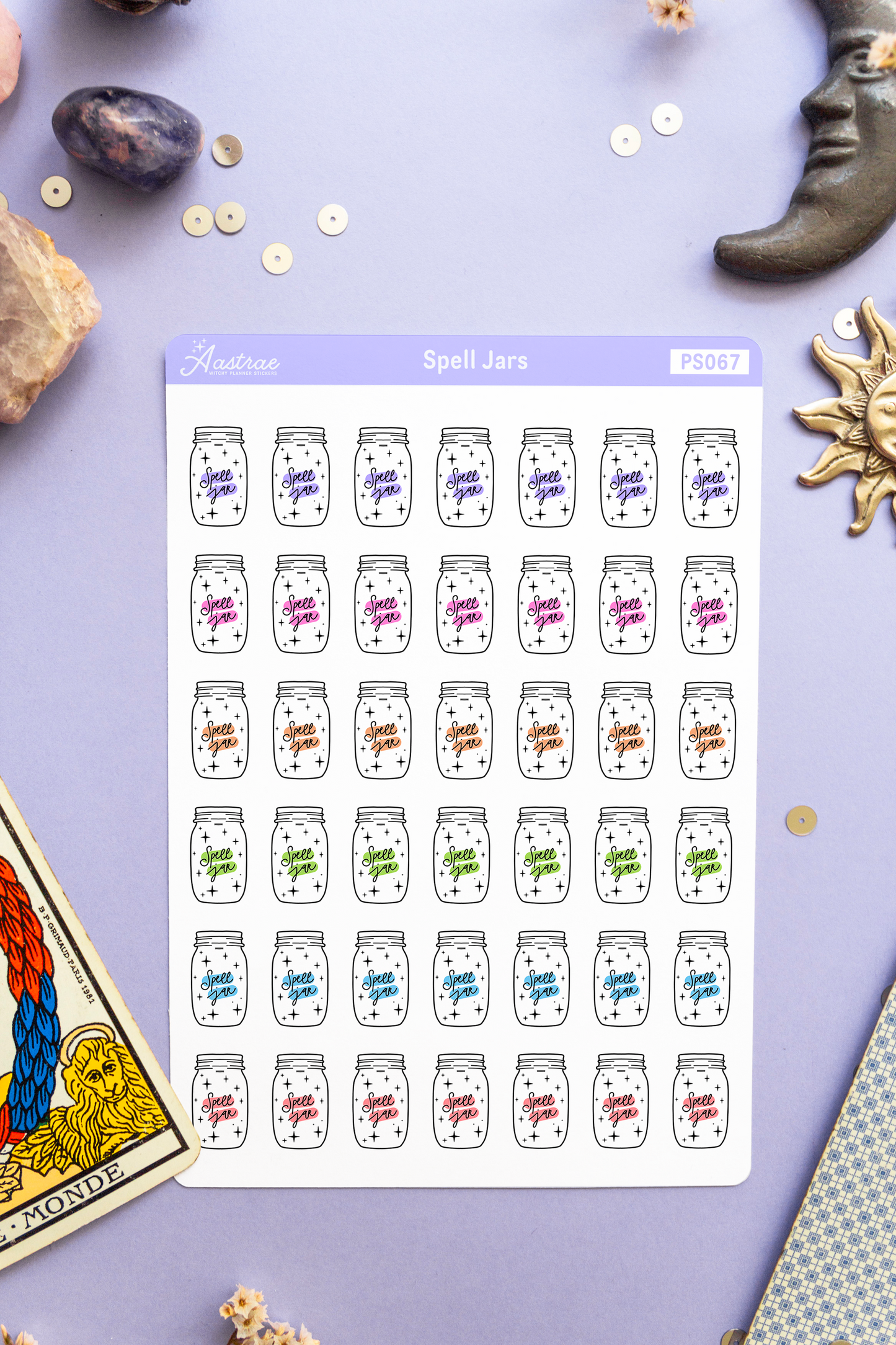 Spell Jar Icon Stickers
