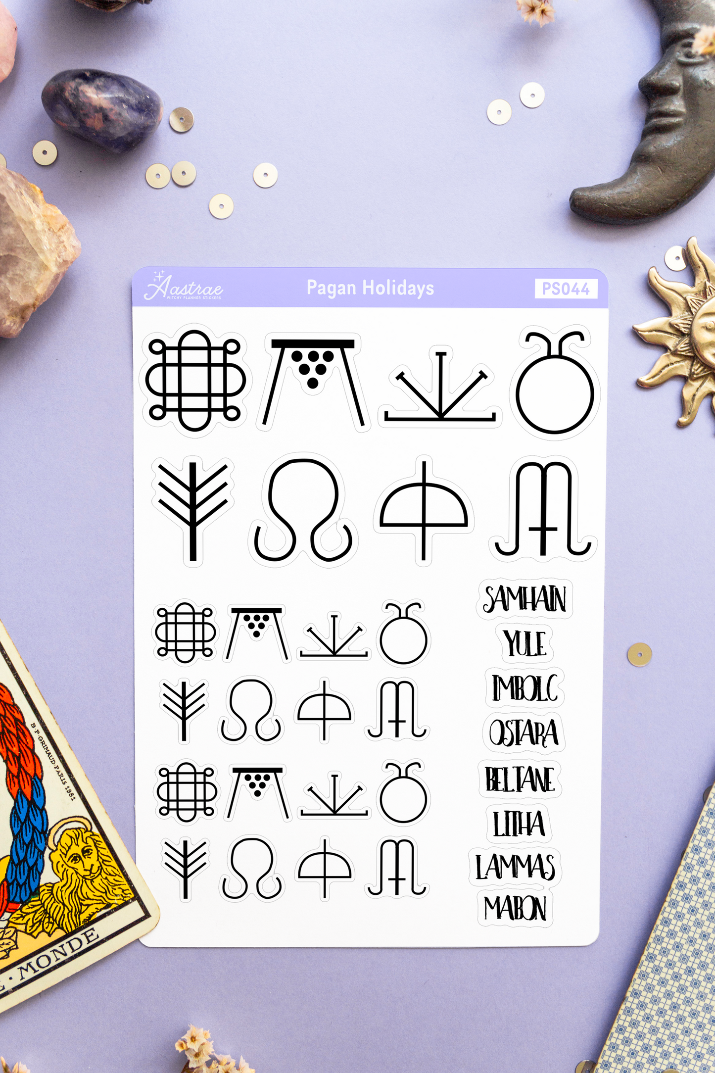Pagan Holiday Planner Stickers