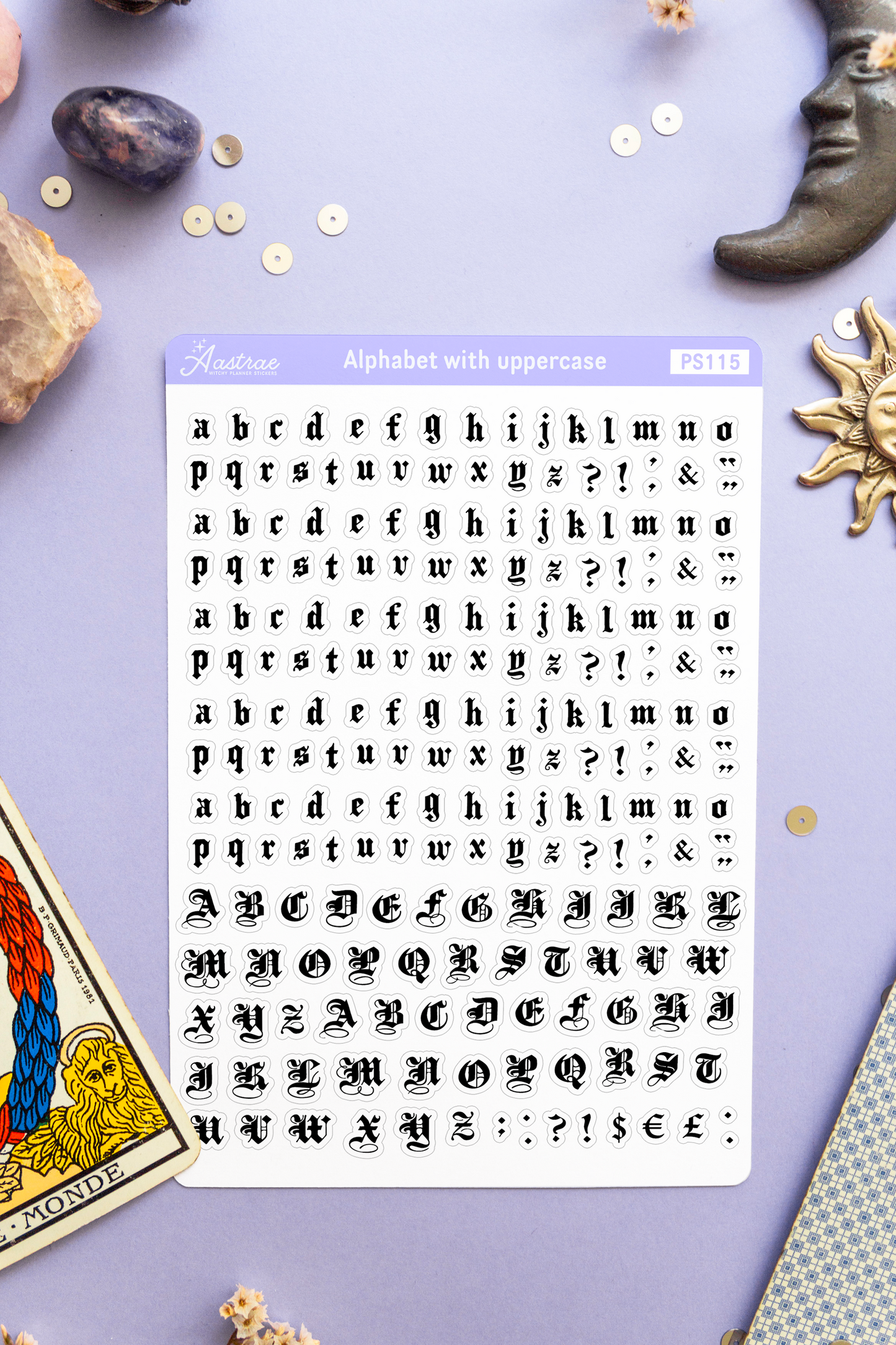 Alphabet Letters Planner Stickers with Uppercase