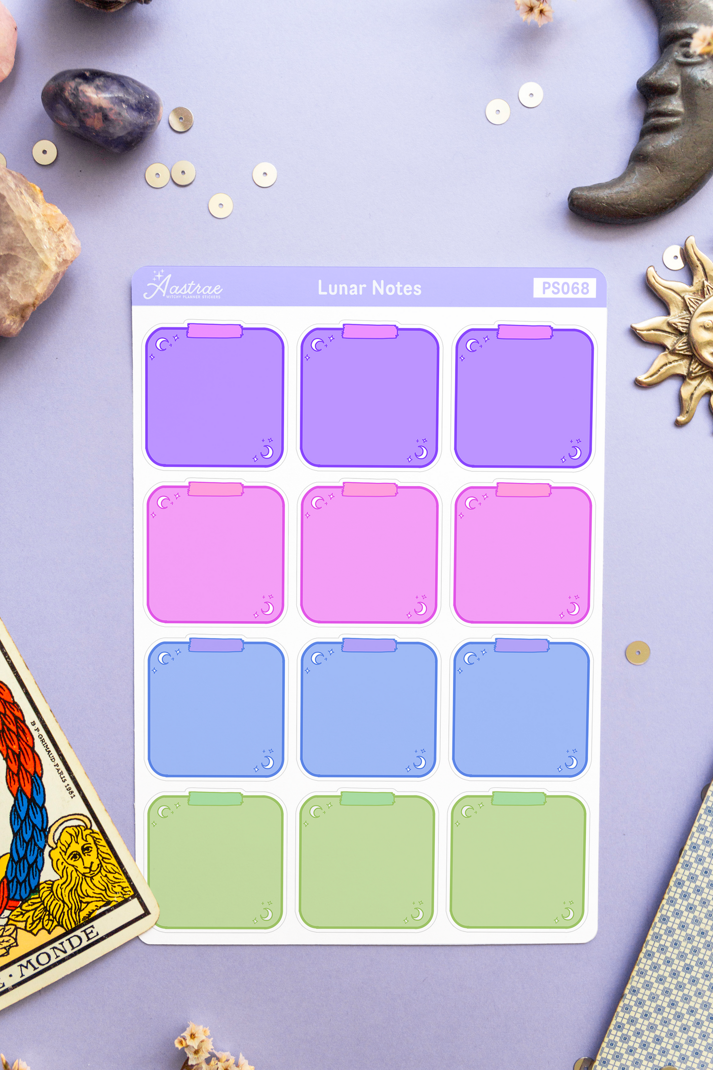 Lunar Sticky Notes Stickers