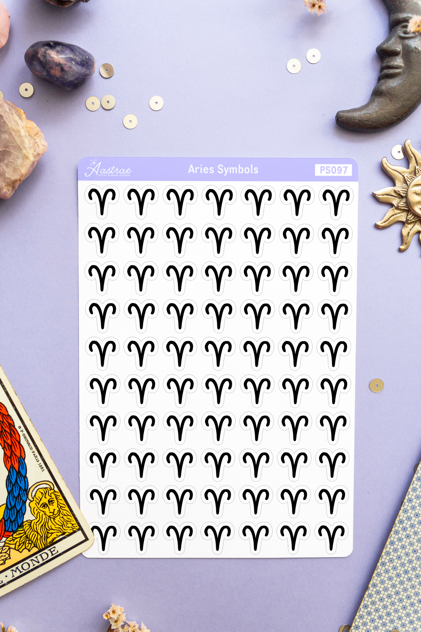 Astrology Aries Symbol Stickers