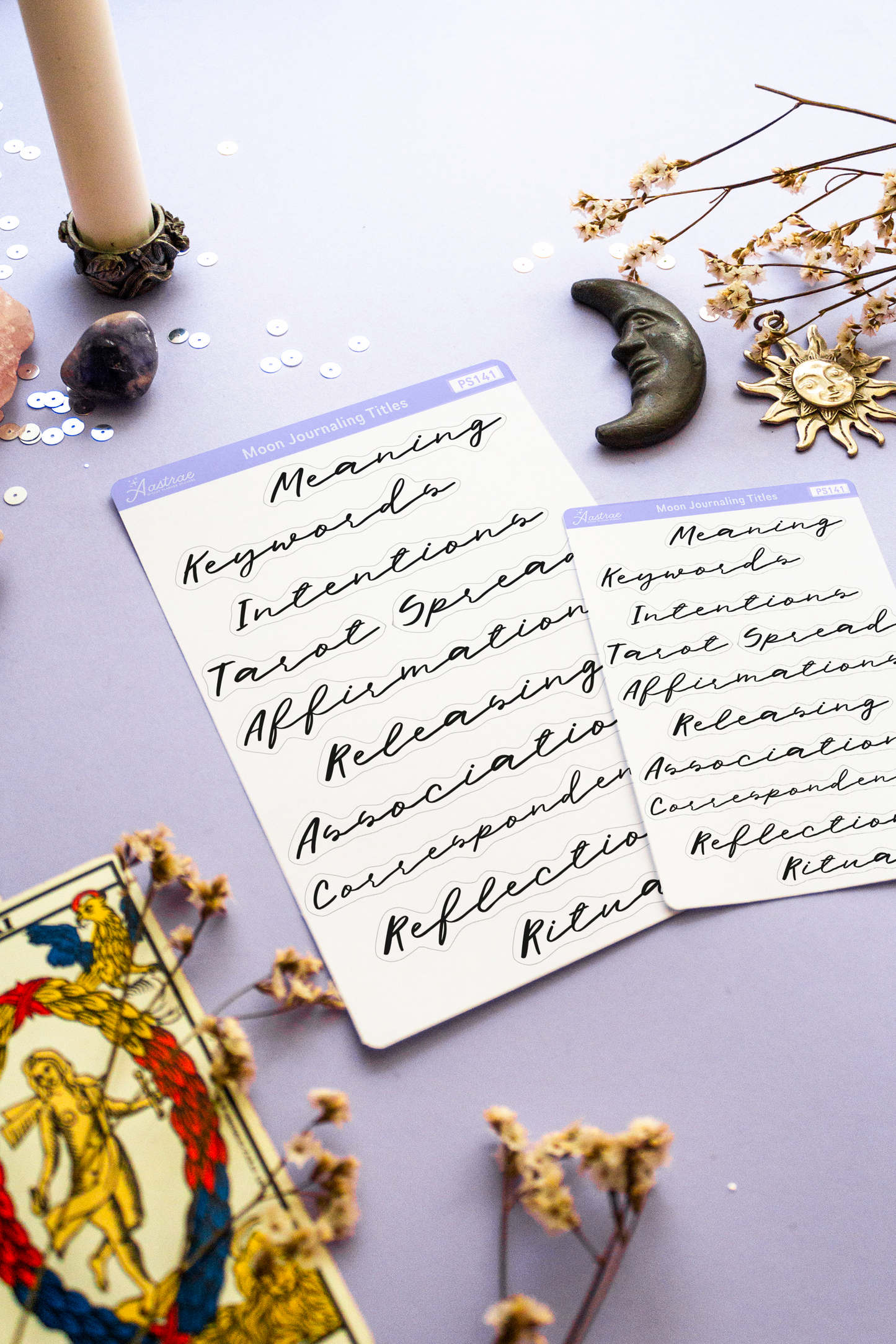 Moon Journaling Topic Labels