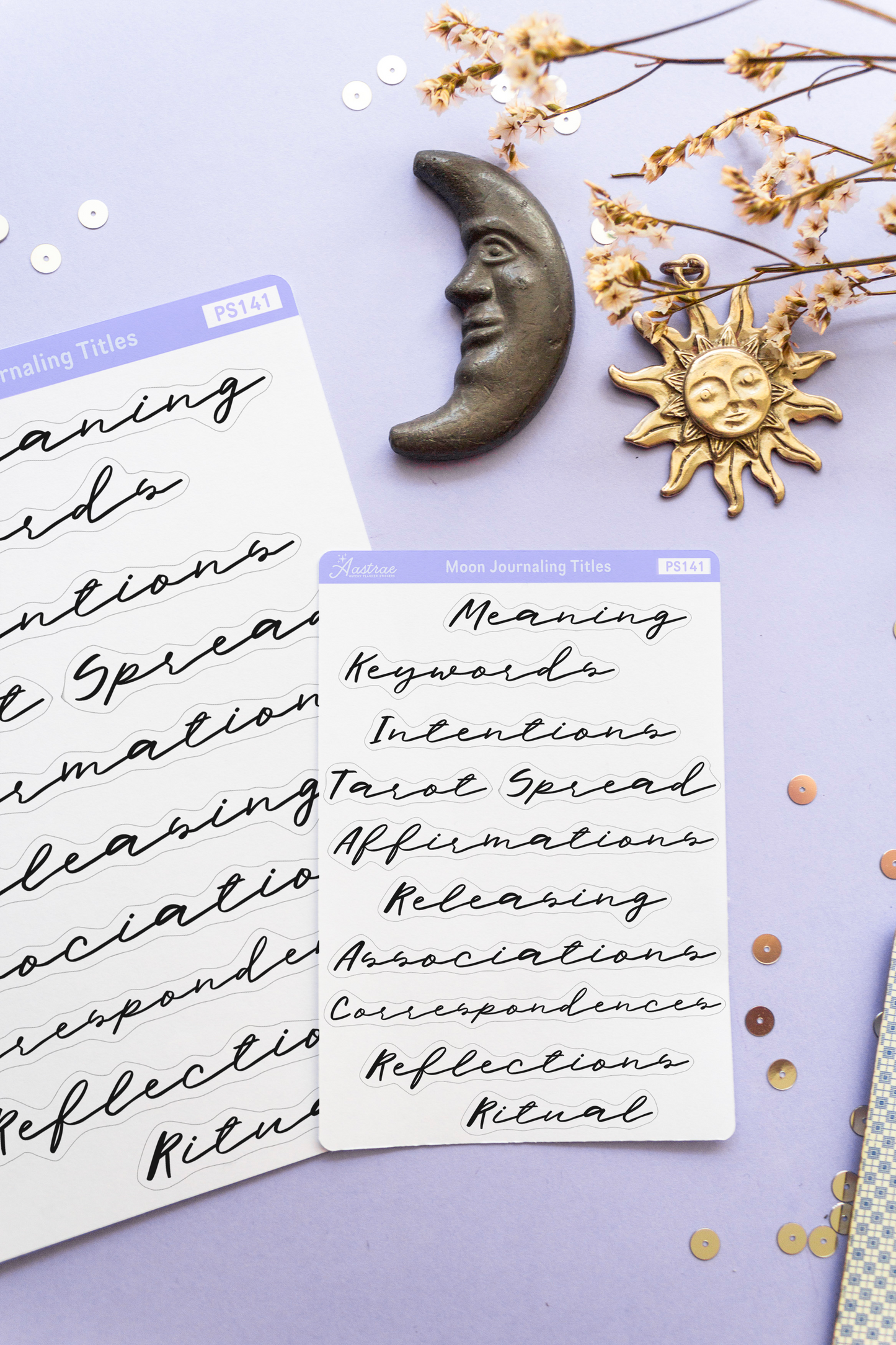 Moon Journaling Topic Labels