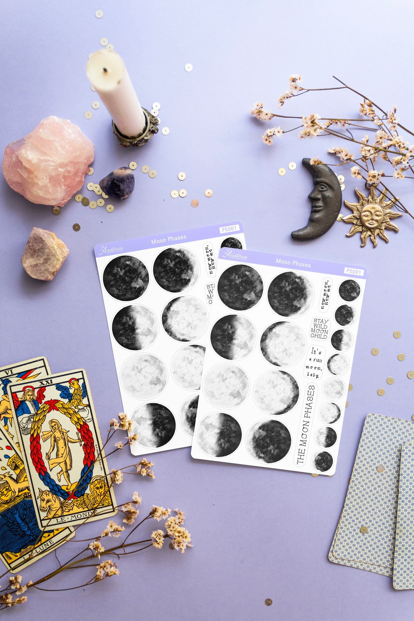 Moon Phases Planner Stickers