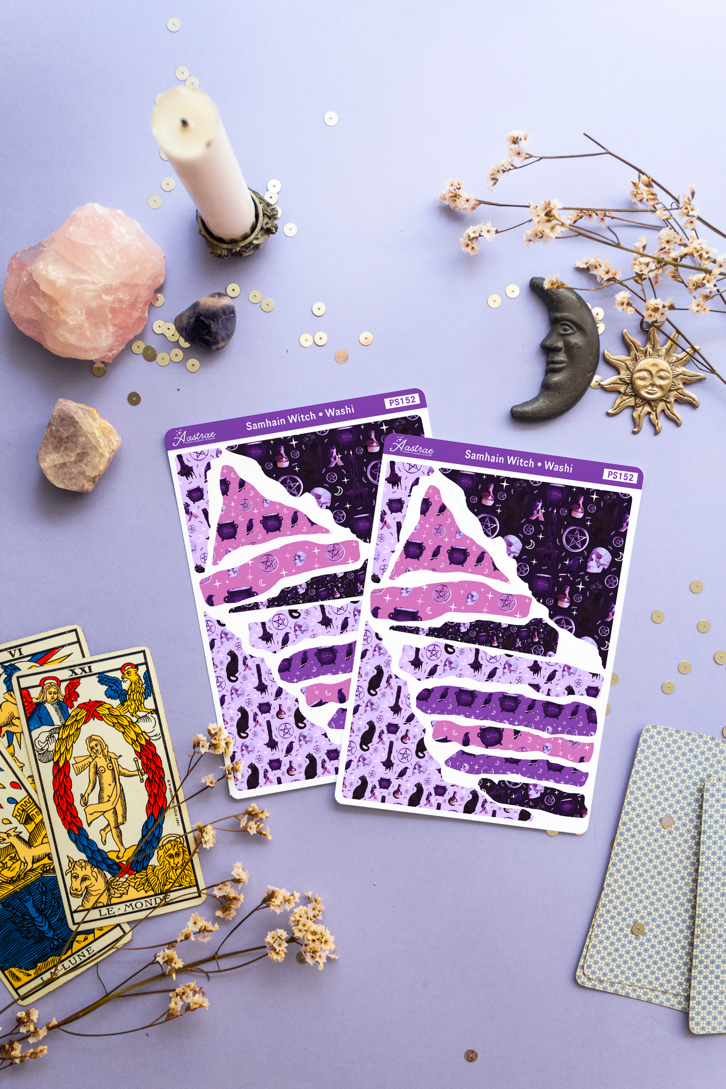 Samhain Witch Washi Sticker Sheet