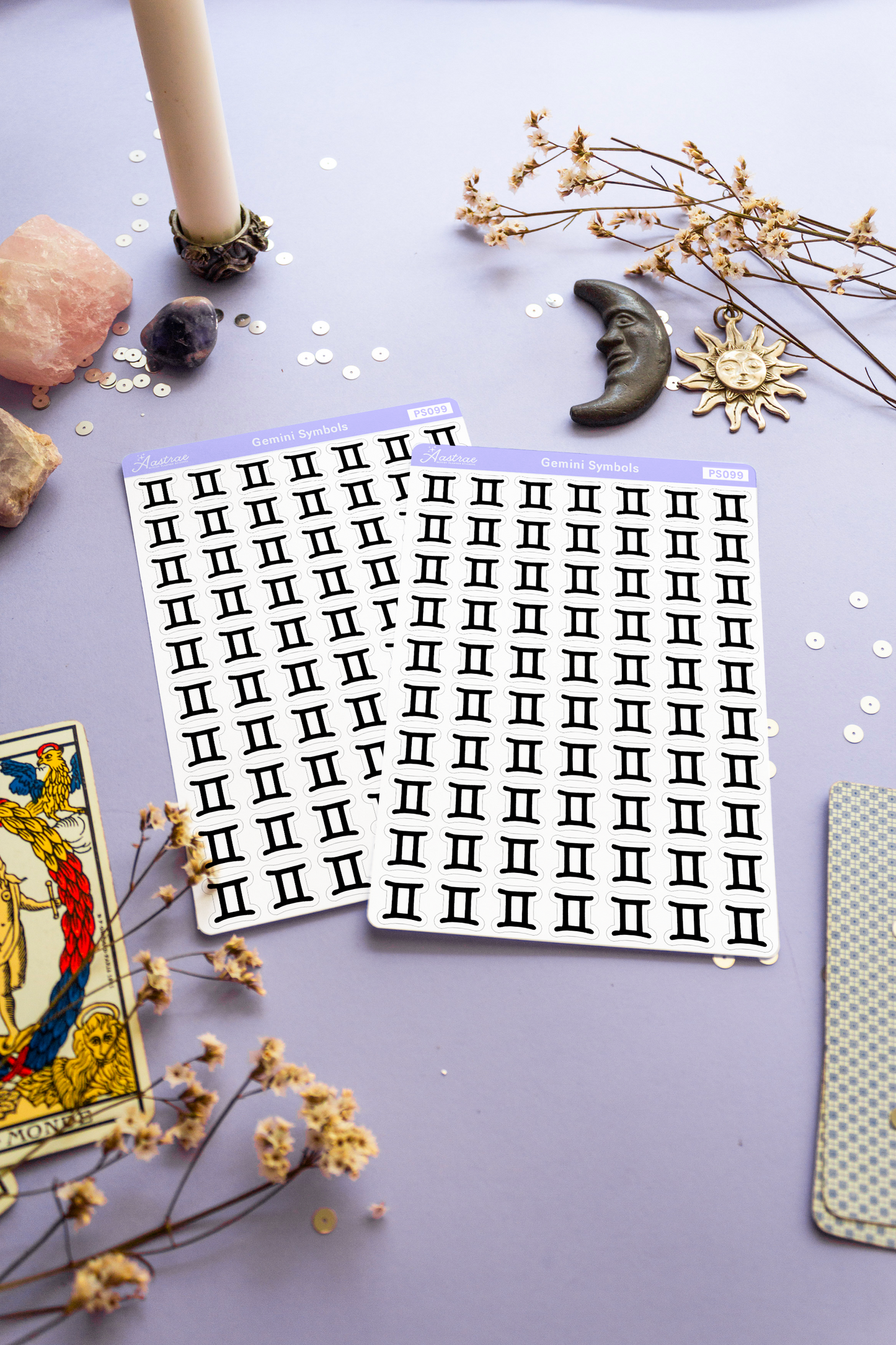 Astrology Gemini Symbol Stickers