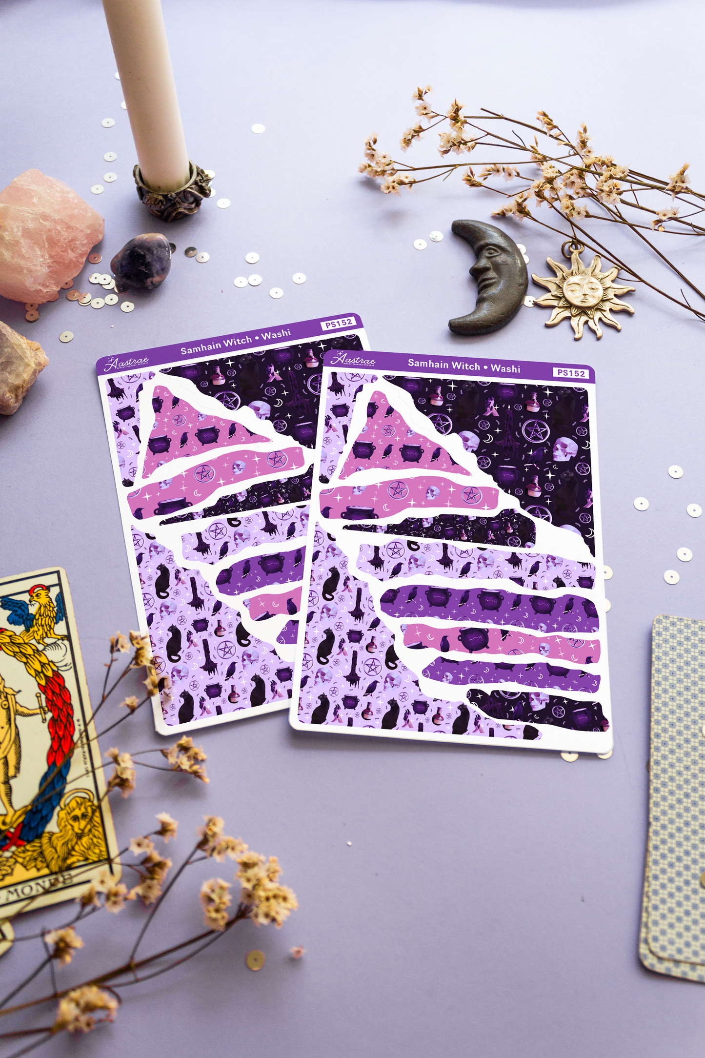 Samhain Witch Washi Sticker Sheet