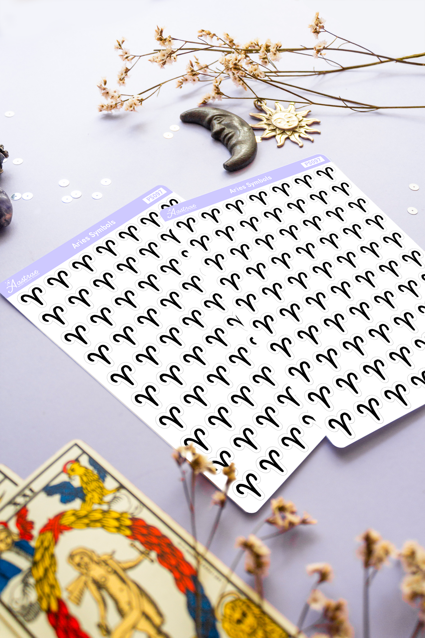 Astrology Aries Symbol Stickers