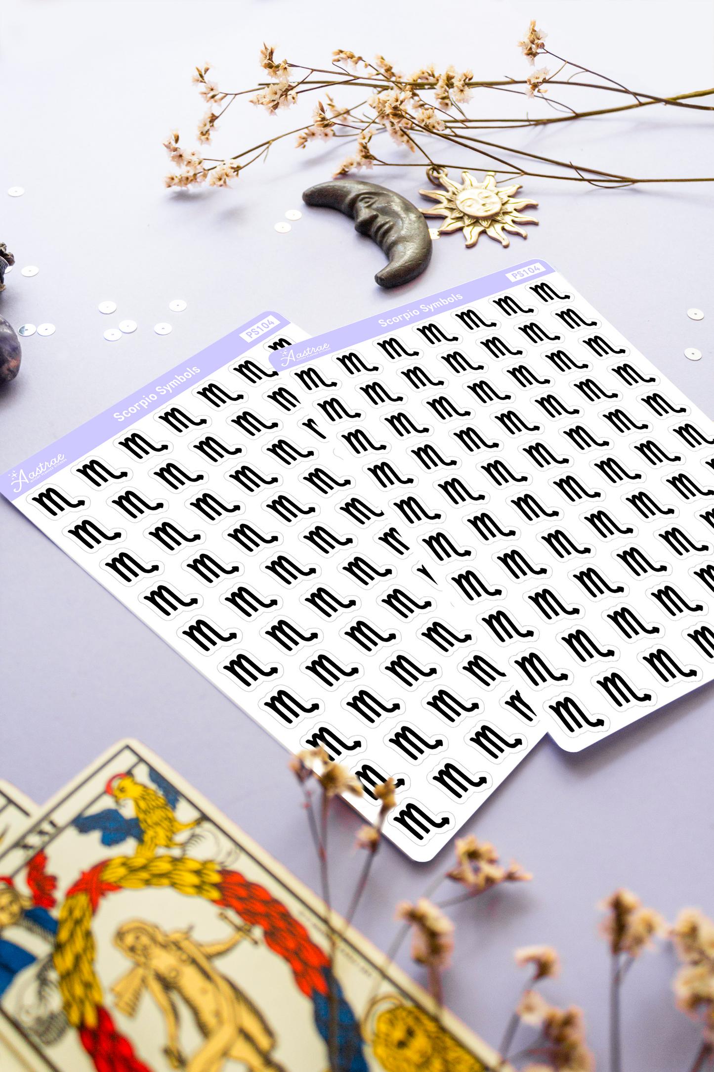 Astrology Scorpio Symbol Stickers