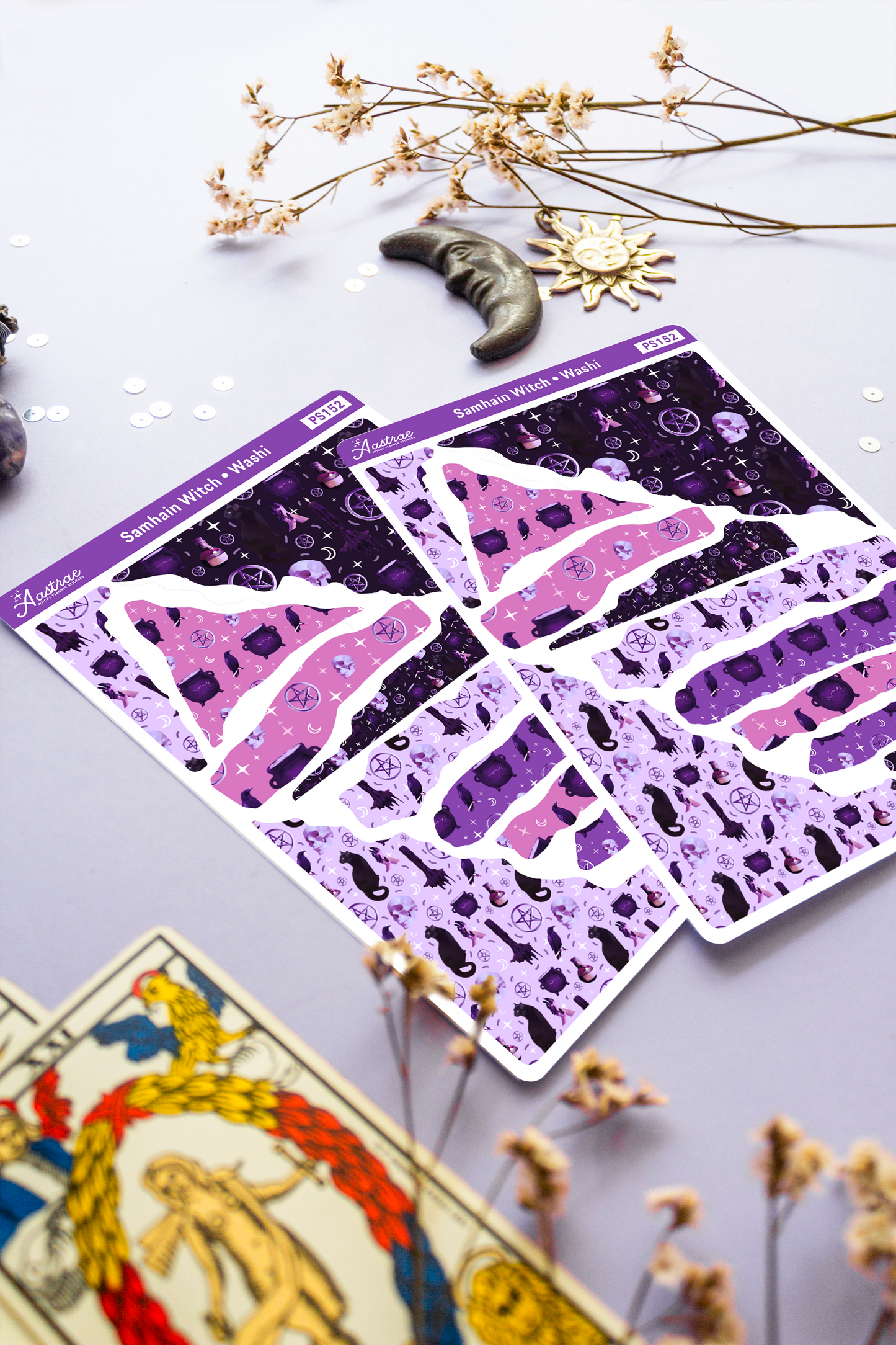 Samhain Witch Washi Sticker Sheet