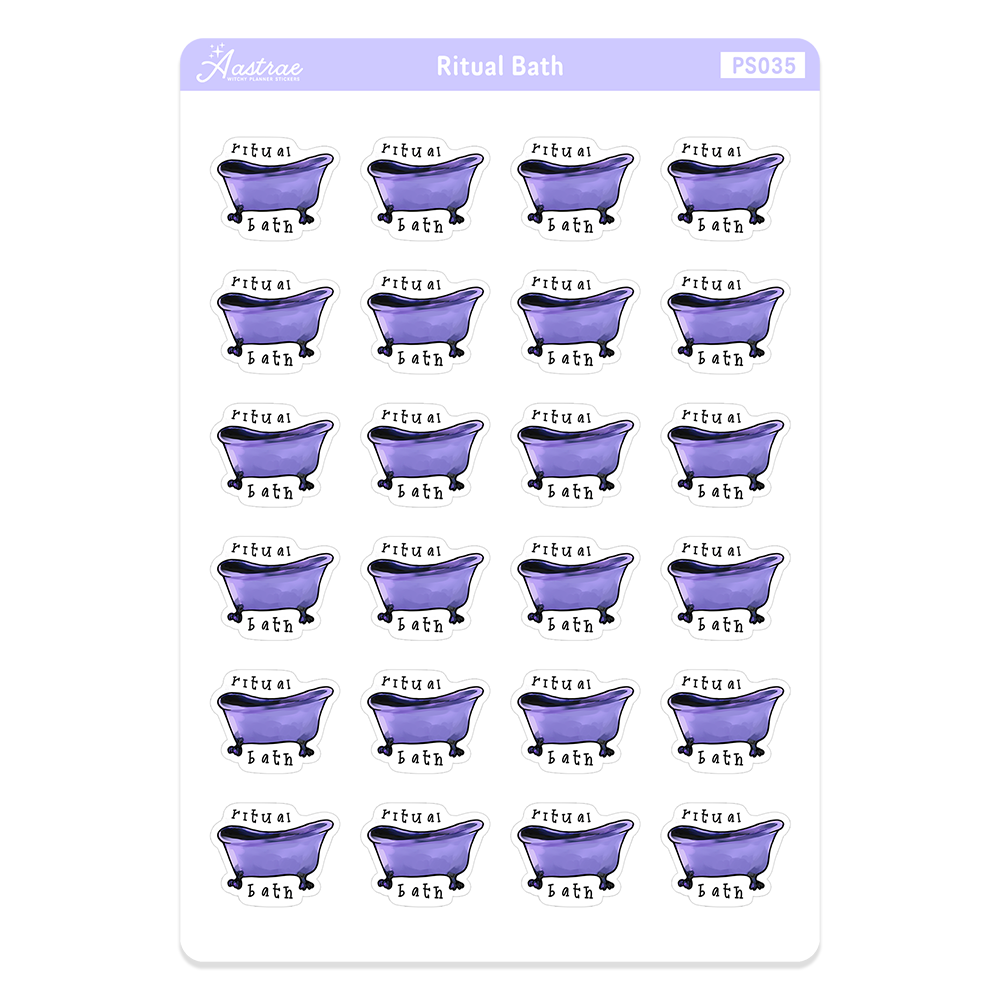 Ritual Bath Planner Stickers