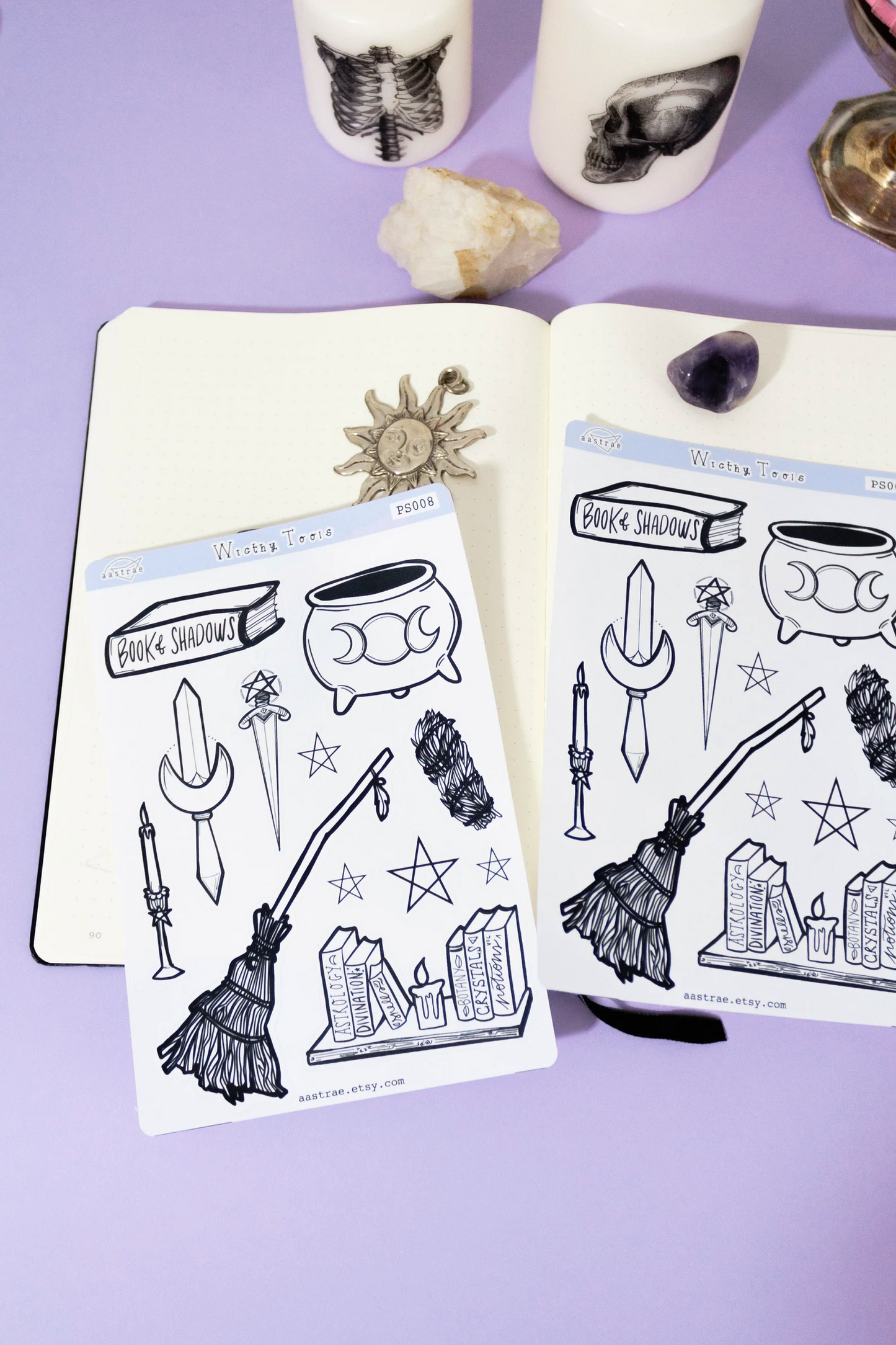 Witch Altar Tools Stickers