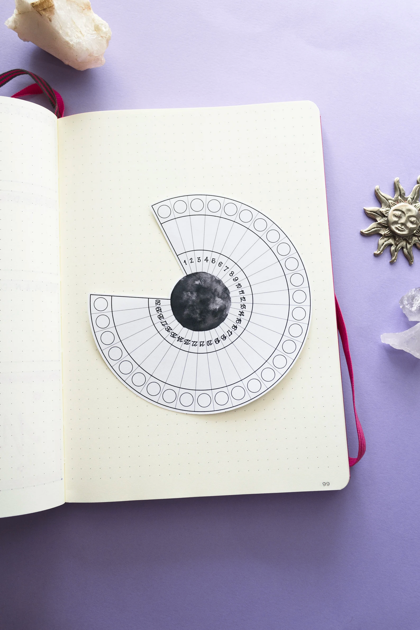 Moon Phases Tracker Sticker