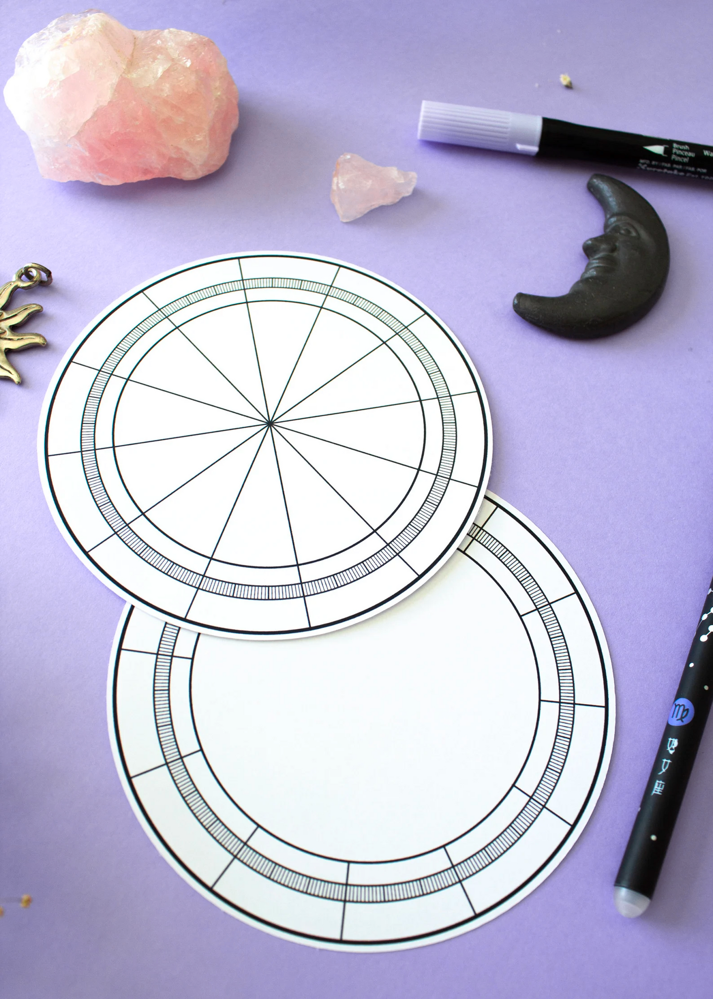 Birth Chart Template Sticker