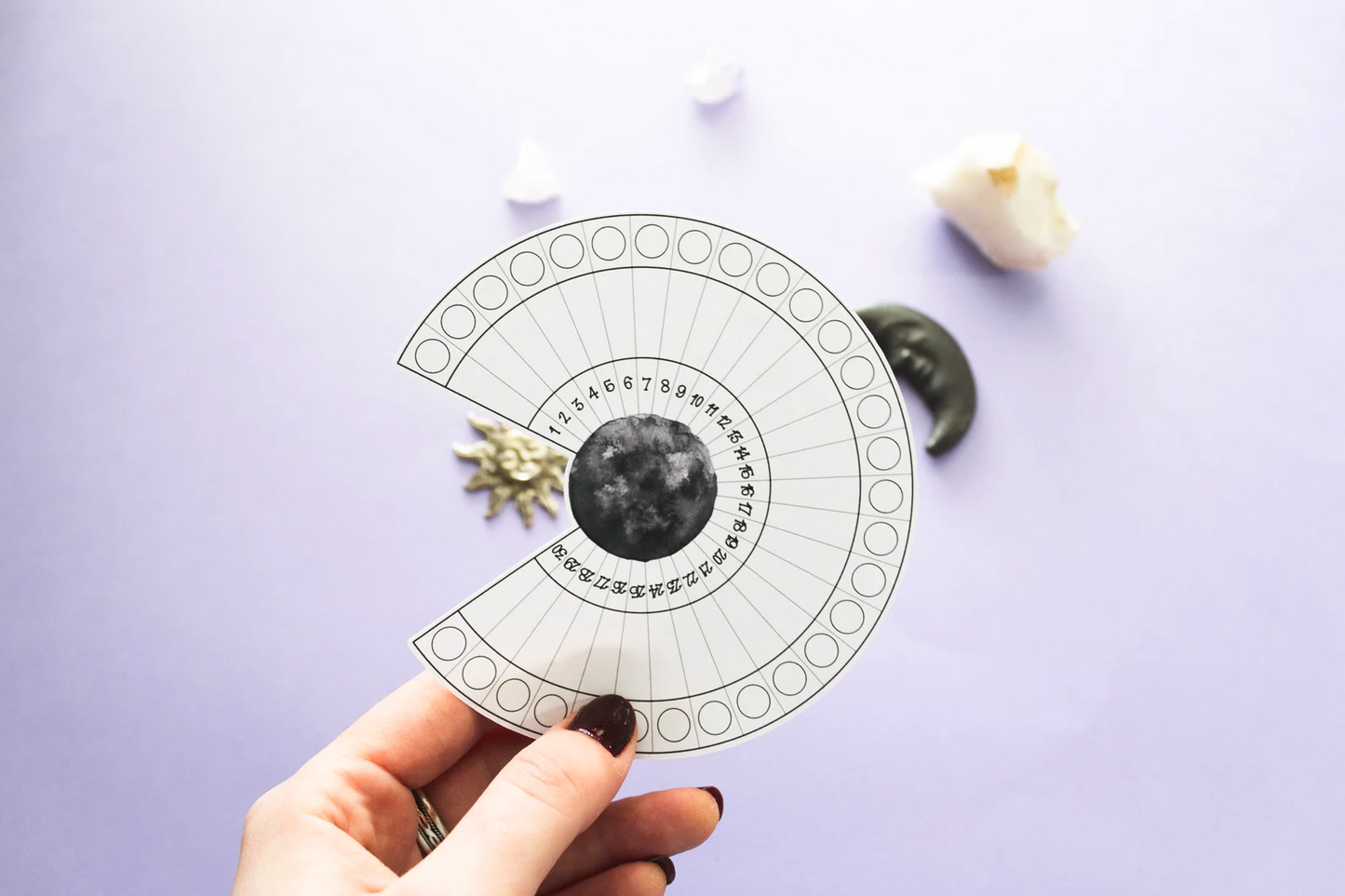 Moon Phases Tracker Sticker