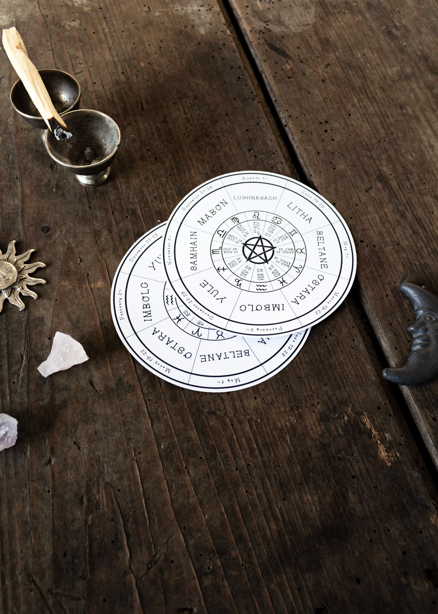 Pagan Wheel of the Year Sticker