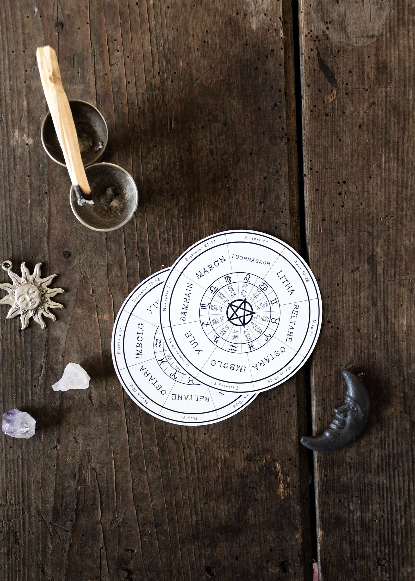 Pagan Wheel of the Year Sticker