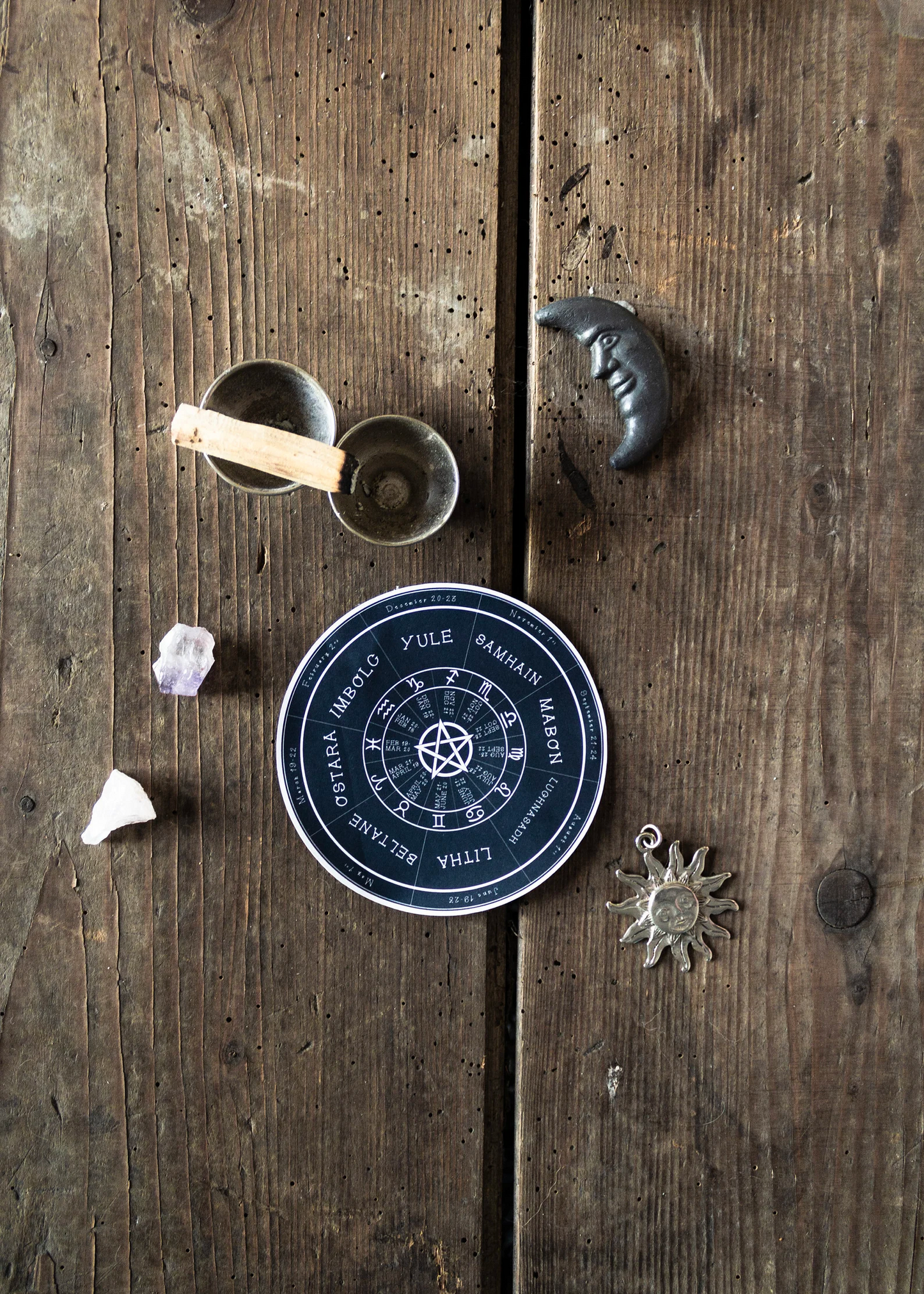 Pagan Wheel of the Year Sticker
