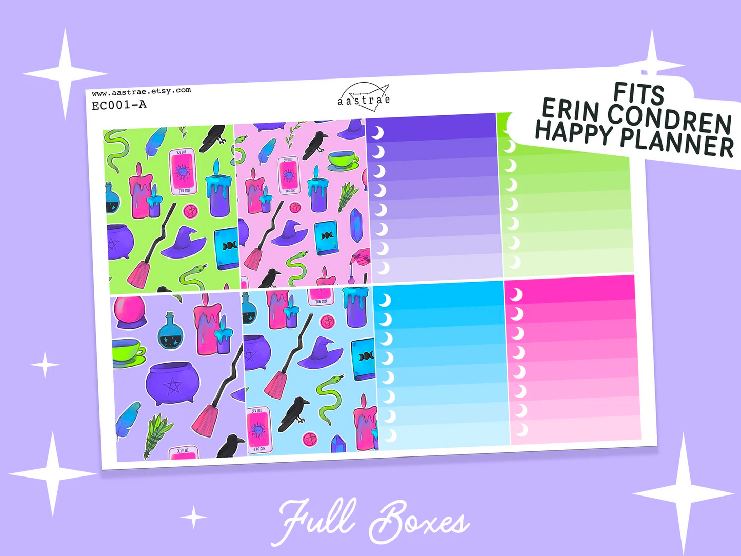 Neon Witch Vertical Planner Kit