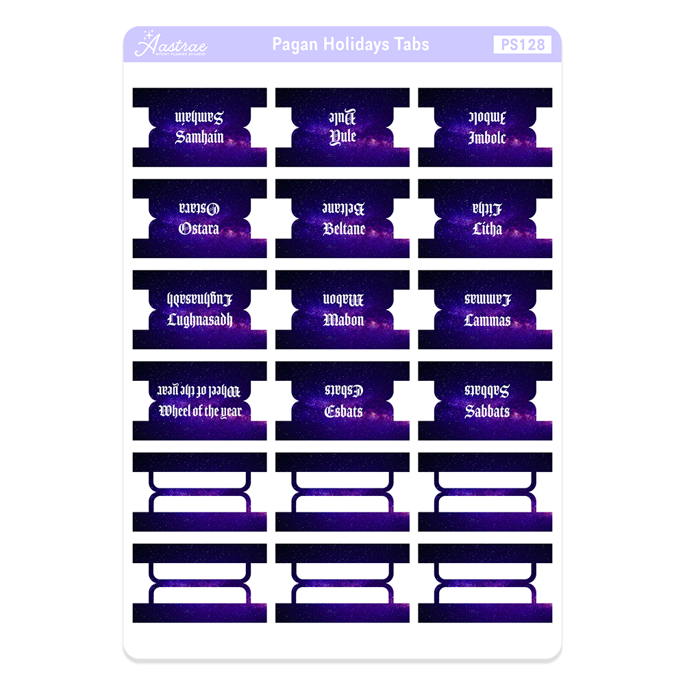 Pagan Holidays Tabs