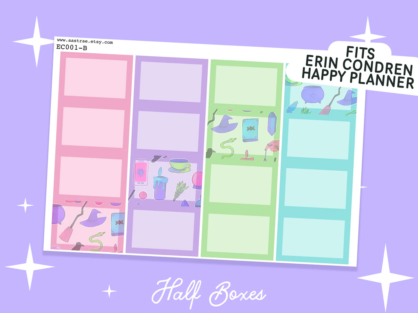 Neon Witch Vertical Planner Kit