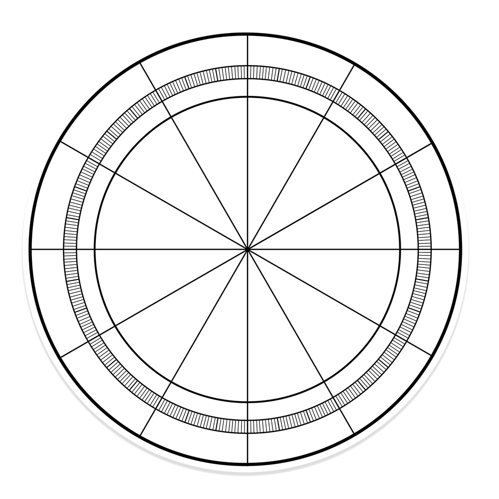 Birth Chart Template Sticker