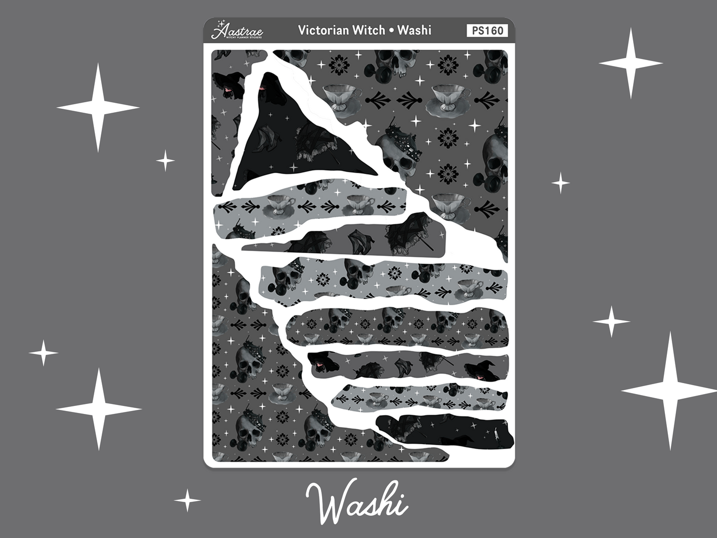 Victorian Witch Journaling Sticker Kit