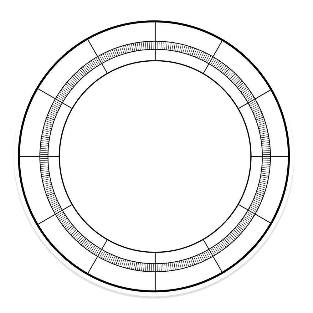 Birth Chart Template Sticker