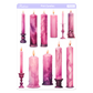 Pink Spell Candles Stickers