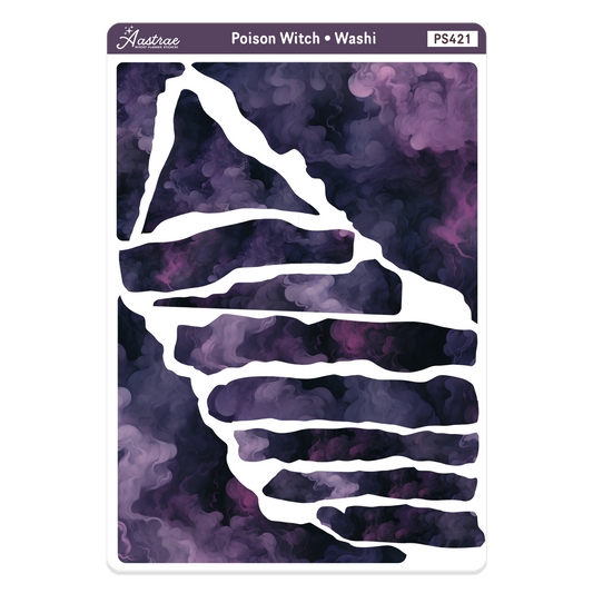Purple Poison Washi Sticker Sheet