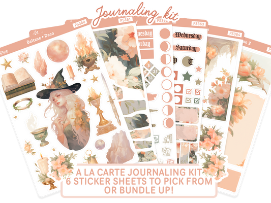 Beltane Witch Journaling Sticker Kit