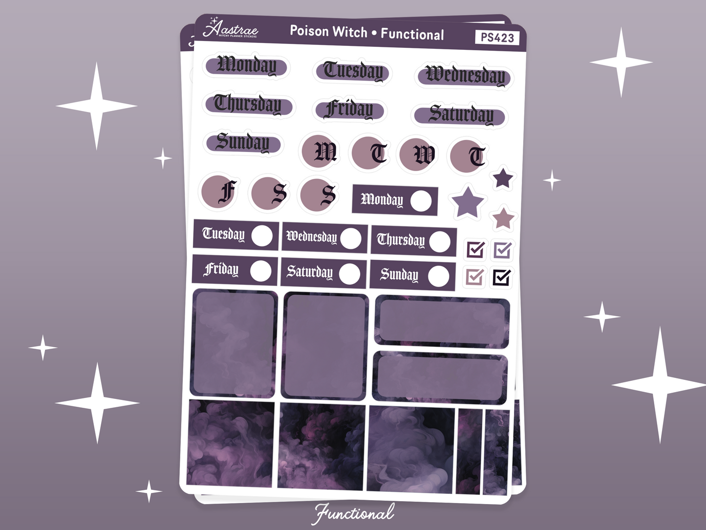 Poison Witch Journaling Stickers Kit