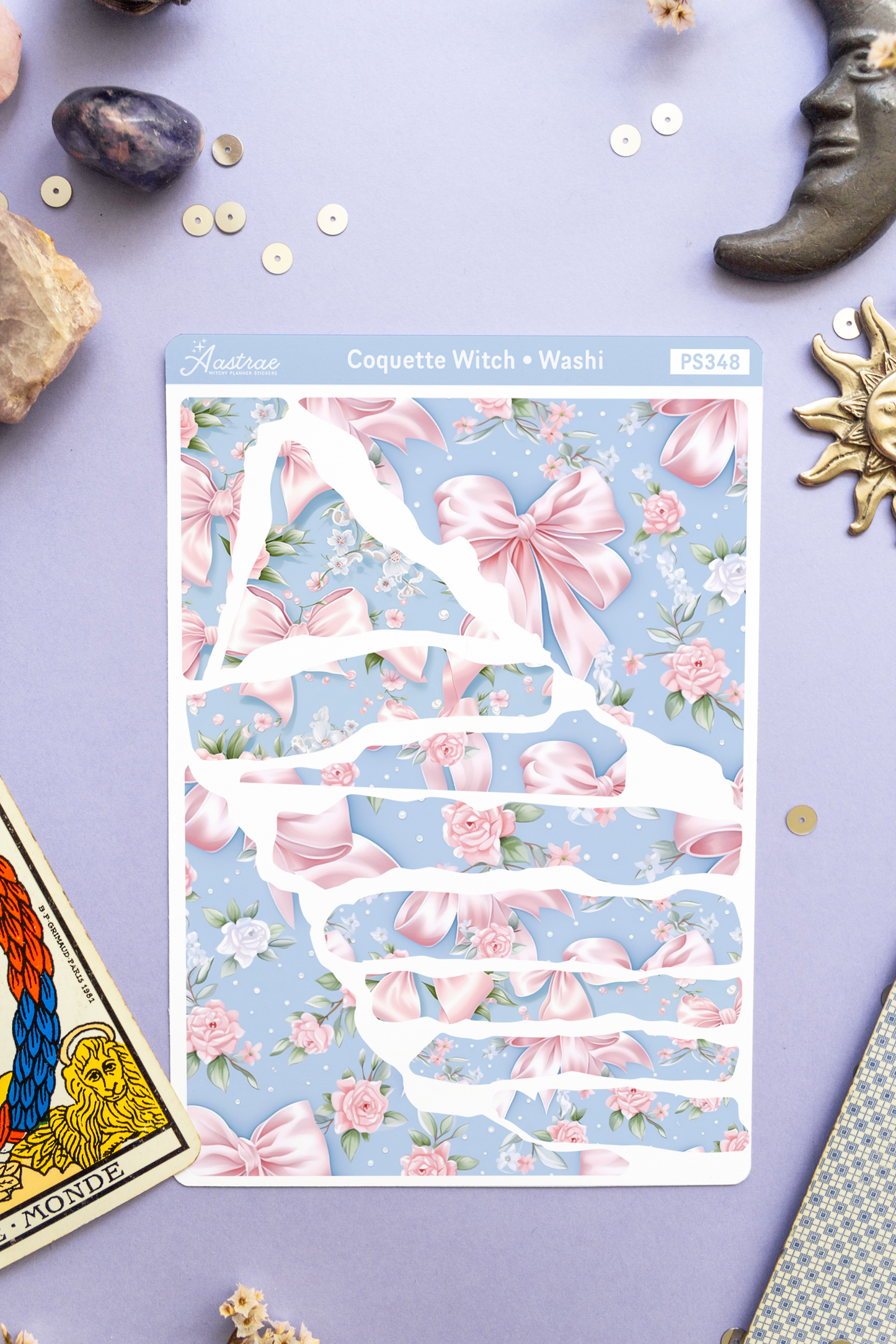 Coquette Washi Torn Paper Stickers