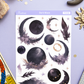 Dark Moon Deco Planner Stickers