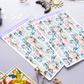 Coquette Roses Washi Tape Sticker Sheet