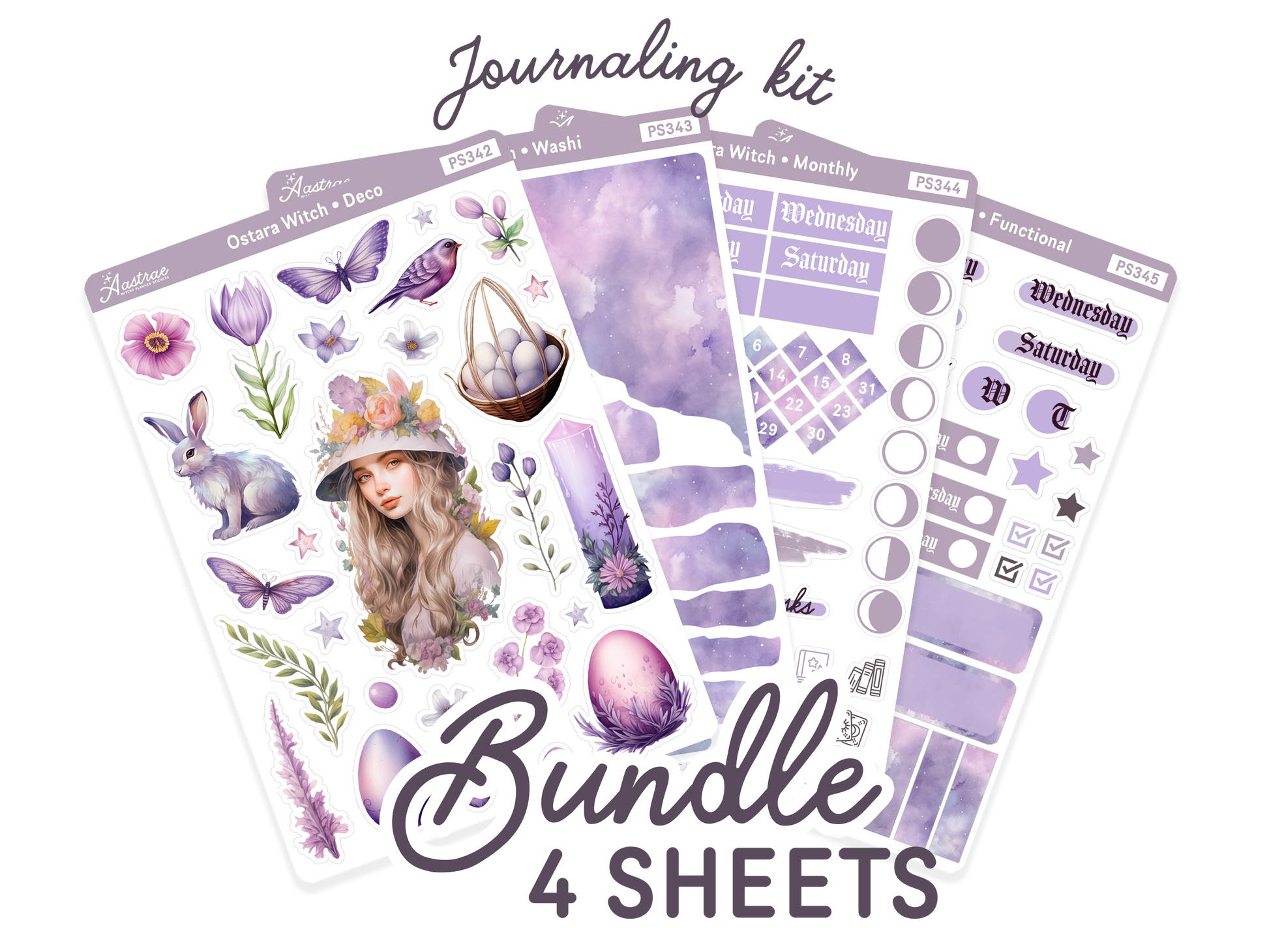 Ostara Witch Planner Sticker Journaling Kit