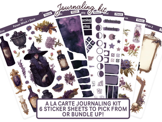 Poison Witch Journaling Stickers Kit