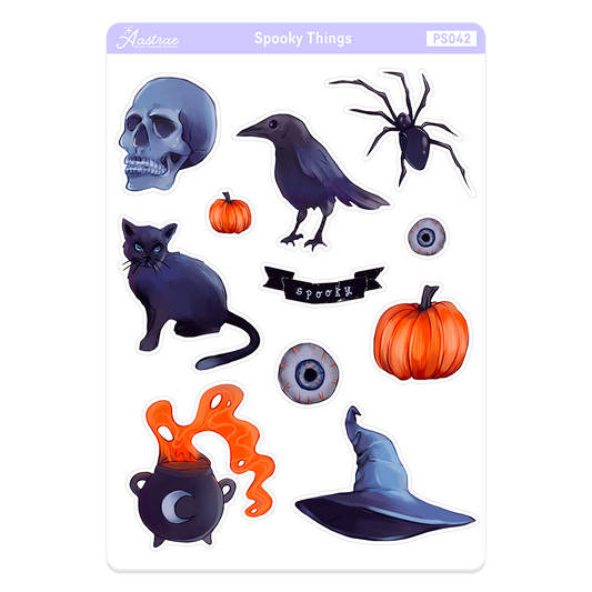 Spooky Halloween Planner Stickers