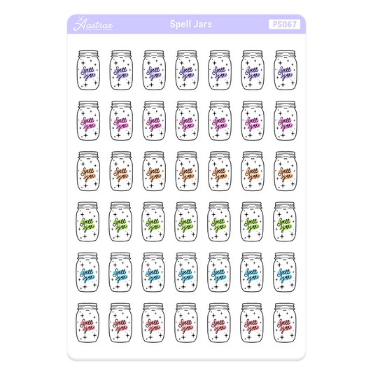 Spell Jar Icon Stickers