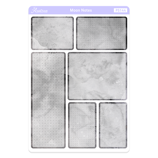 Moon Notes Planner Boxes Stickers