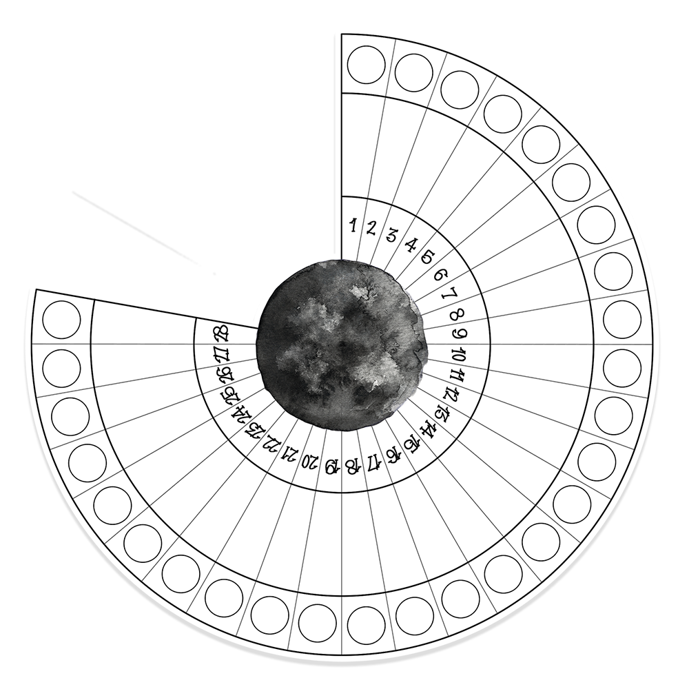 Moon Phases Tracker Sticker