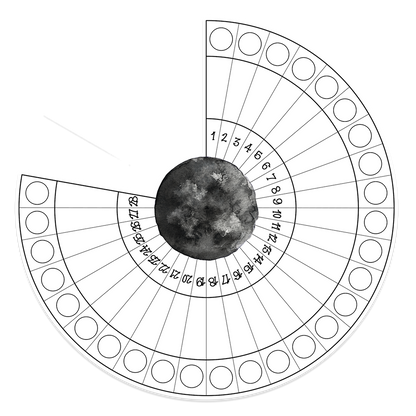 Moon Phases Tracker Sticker
