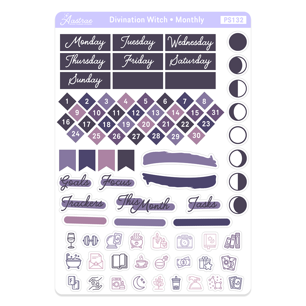 Divination Witch Functional Stickers