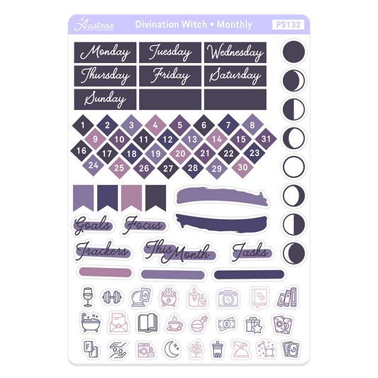Divination Witch Functional Stickers